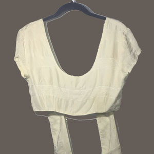 NO LABEL cute cream crop top